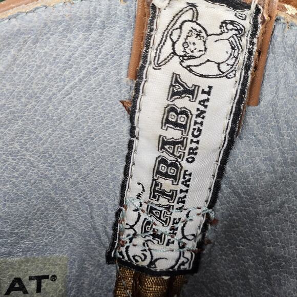 Ariat Fatbaby Western Boots Heart Stitch Brown Leather Round Toe US 6.5B - Picture 11 of 12